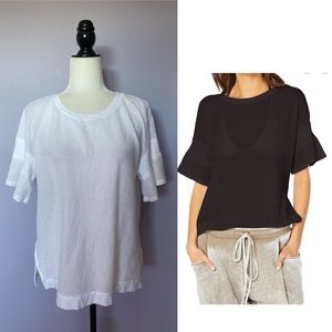 Michael Stars white Mesh Tee